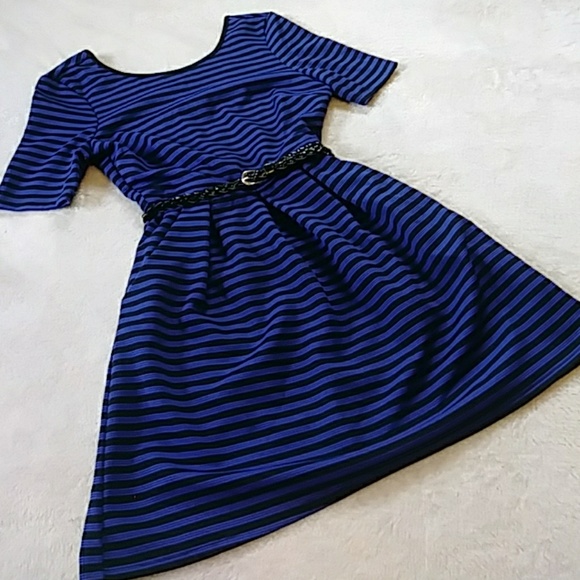 Speechless Dresses & Skirts - 🏵️3/$15🏵️ Speechless Blue & Black Striped Dress